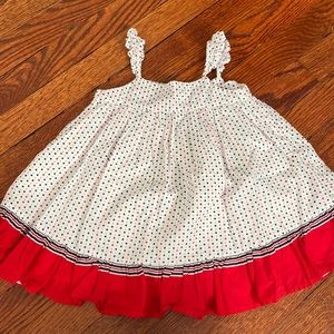 Baby Gap Girls Star dress 18-24M red,white and blue